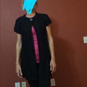 Black cardigan